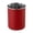 A003- Red, variant on Rotating Utensil Holder with Stainless Steel Rim and Divided Compartments, White, for Kitchen Countertop Organization