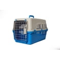 thumbnail image 1 of Transportadora para perro economica con puerta metalica 45 cm x 30 cm x 29 cm color celeste, 1 of 4