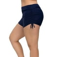 thumbnail image 3 of Women's Plus Swim Trunks High Waisted Swimsuits Bottoms Boyleg Board Shorts, 3 of 4