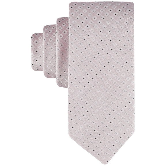 Calvin Klein Mens Tie Necktie One Size Pink Syrus Dot