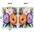 thumbnail image 5 of FORMRS Acrylic Clipboard with Low Profile Clip Standard A4 Letter Size, 12.5" x 9", Bright Flowers, 5 of 8