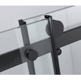 thumbnail image 4 of 60" W 76" H (8mm) Modern Frameless Shower Door in Stainless Steel, Tempered Glass Shower Doors with Seal Strip Parts and Handle, Easy Sliding Showe Door, Easy to Clean, 4 of 9