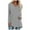 Gray 1, variant on Annhoo Long Sleeve Tops for Women Plus Size V Neck Dressy Shirts Fall Casual Going out Tunics for Leggings