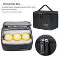 thumbnail image 4 of Diaper Bag Breast Pump Backpack - Double Layer for Mother with Insulation Bag Black, 4 of 7