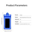 thumbnail image 2 of Essager Bolsa de soporte impermeable para teléfono móvil Bolsa de sellado subacuática para teléfono móvil Natación Navegación Bolsillo para surf, Azul sidaley EL5268-03, 2 of 2
