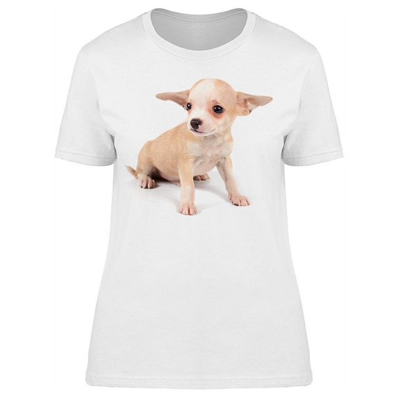 Funny Ears Chihuahua T-Shirt Women -Image by Shutterstock, Female x-Large