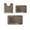 Coffee, variant on YIMWNYI 3 Piece Bathroom Toilet Mat Set, Super Absorbent, Non Slip Backing, Machine Washable, Perfect for Home and Hotel, Modern Stylish Design, Complete Full Coverage