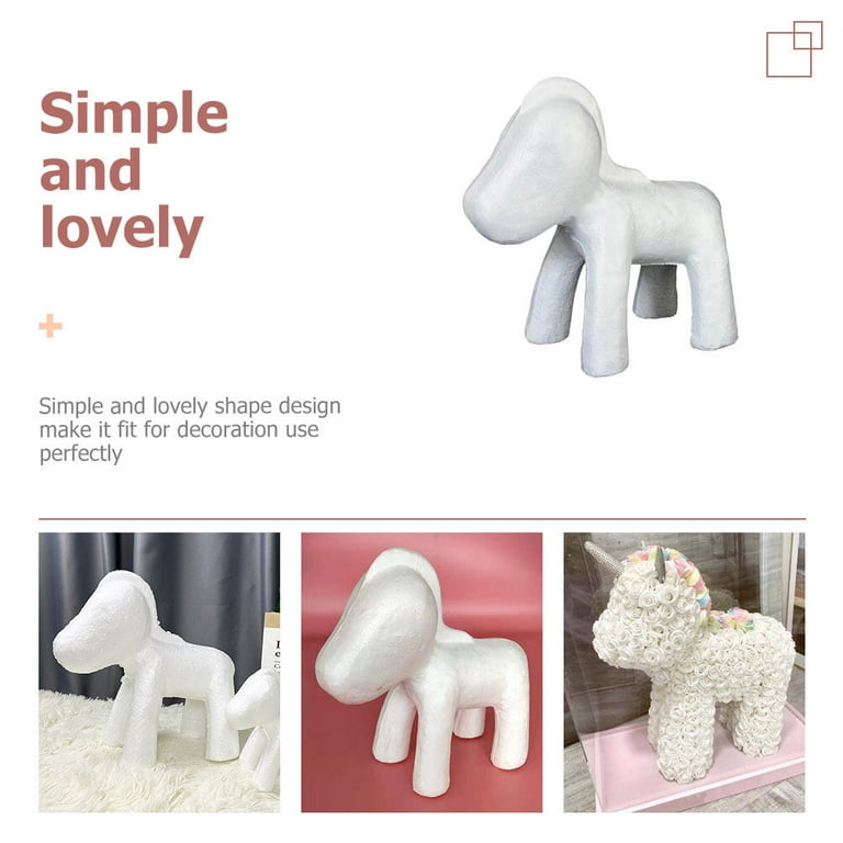 Unicorn Shaped Ornament Foams Unicorn Flower Arranging Modelling