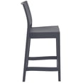 thumbnail image 2 of Compamia Siesta Maya Tabouret de Comptoir en Résine 25,6 Pouces Gris Foncé, 2 of 8