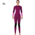 thumbnail image 3 of HETSUITS Ultrathin Manga larga Pantalones largos Traje de baño One Piece Professional Impermeable espesado para nadar Snorkeling Surfing Woman / Wine Red XL Eigraketly OD017133-29, 3 of 7