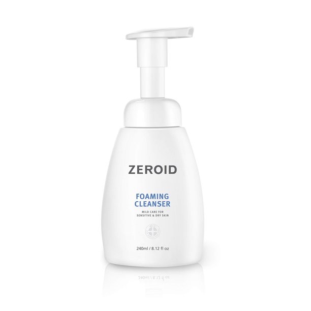 Limpiador espumoso ZEROID Mild Care para pieles sensibles y secas