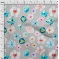 thumbnail image 3 of oneOone Georgette Viscose Fabric Flower Watercolor Print Fabric By Yard 42 Inch Wide, 3 of 4