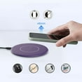 Fast Charge Purple 15W Wireless Charger for Google Pixel 8a/6 Pro Charging Pad Slim Quick
