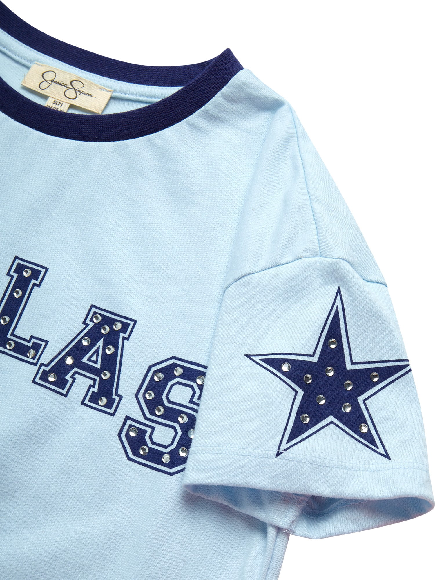 Jessica Simpson Girls' Graphic Tee and Short Set, Sizes 4-6x