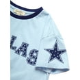 thumbnail image 5 of Jessica Simpson Girls' Graphic Tee and Short Set, Sizes 4-6x, 5 of 8