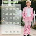 thumbnail image 7 of Xoenoiee Pink Heart Love Star Print Boys Outfit for Kids 2 Pieces Formal Suit for Boy Valentine's Day Tuxedo Blazer and Pants for Dinner Winter, Size 9-10 Years, 7 of 7