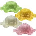 thumbnail image 1 of wonima02 4pcs Easter Bonnet Tea Party DIY Straw Hat for Kids Child Birthday Easter Party Summer Beach Hat Travel Gift, 1 of 1