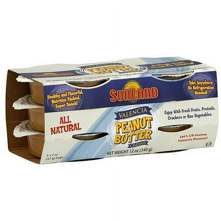 Sunland Crunchy Mixed Nuts Peanut Butter, 12 oz (Pack of 12)