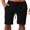 Black, variant on Babysbule Mens Shorts Clearance Men's Summer Fashion Drawstring Elastic Solid Color Loose Casual Five Pants