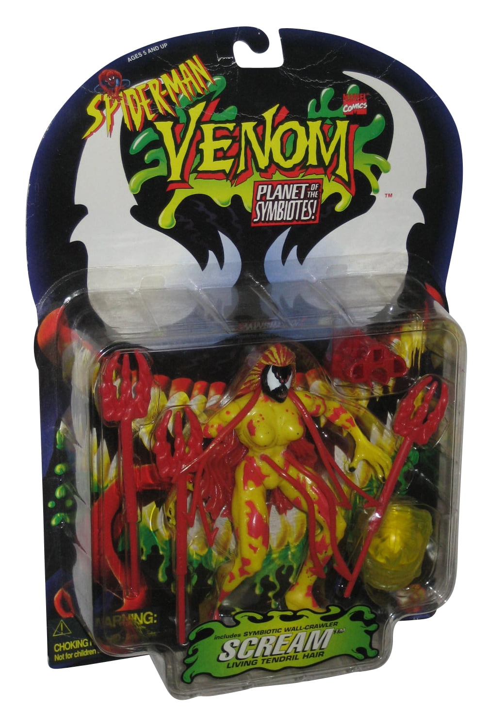 Marvel Spider-Man Venom Planet of The Symbiotes Scream Toy Biz Figure