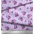thumbnail image 3 of Soimoi Japan Crepe Satin Fabric Flower Artistic Printed Fabric 1 Yard 42 Inch Wide, 3 of 3