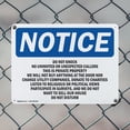 thumbnail image 5 of (2 Pack) Do Not Knock No Uninvited Or Unexpected OSHA Notice Sign 10 Inch X 7 Inch Indoor / Outdoor Rust-Free Aluminum Metal Signs for Workplace, Workshop, and Construction Site, Made in the USA, 5 of 8