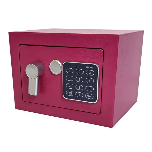GUOOL Digital Security Box Container Simple for Home Use for Documents Travel Dorm Pink