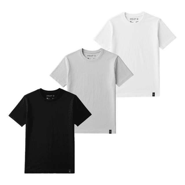 Set De 3 Playeras Cuello Redondo Para Hombre