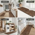 thumbnail image 5 of Brown and Black Leopard Print Kitchen Rugs Sets Of 3,Kitchen Runner Rugs Non Skid Washable,Decorative Kitchen Floor Mats for Kitchen,Sink,Laundry,17"x30"+ 17"x47" + 17"x59", 5 of 6