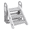 Yellow, variant on Kicctian Adjustable Collapsible 3-Step Step Stool with Safety Handles, Non-Slip Converts to 2 or 3 Steps, Space-Saving Folding Helper Tower for Kitchen, Bathroom, Bedroom,Yellow