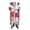Abstract Stripe Pattern, variant on Polyester Long Kimono Swimsuit Cover Up for Beach Casual Fashion The Image of the British Flag