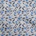 thumbnail image 1 of oneOone Polyester Spandex Medium Blue Fabric Floral Sewing Craft Projects Fabric Prints By Yard 56 Inch Wide, 1 of 4