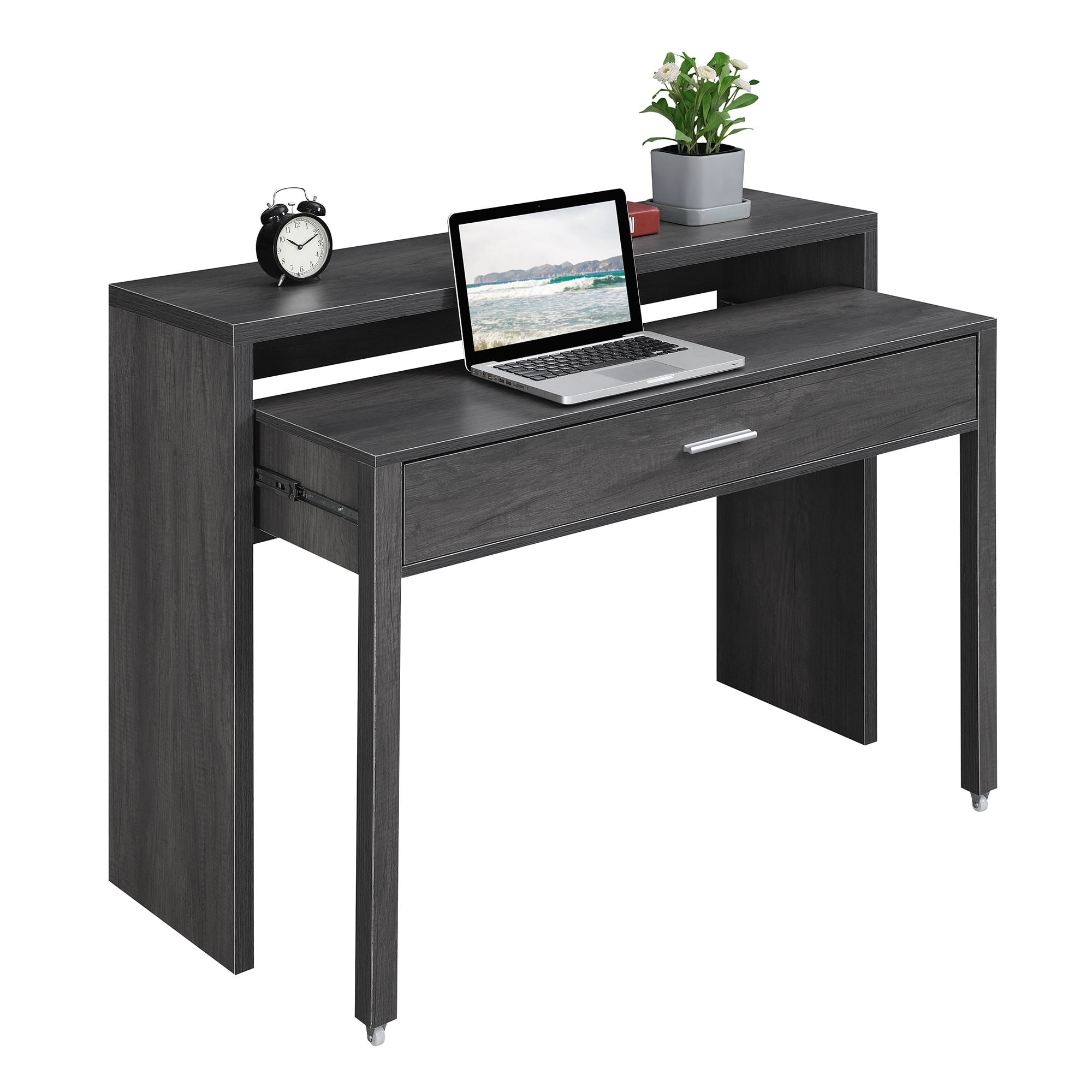 Ergode Newport JB Console/Sliding Desk with Drawer and Riser