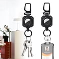 thumbnail image 5 of Protective Case for Apple AirTag,Retractable Keychain,Lock Key Ring Chain Heavy Duty Carabiner Badge Holder for Car Keys,ID Badge Reel,Luggage,Backpack, 5 of 10
