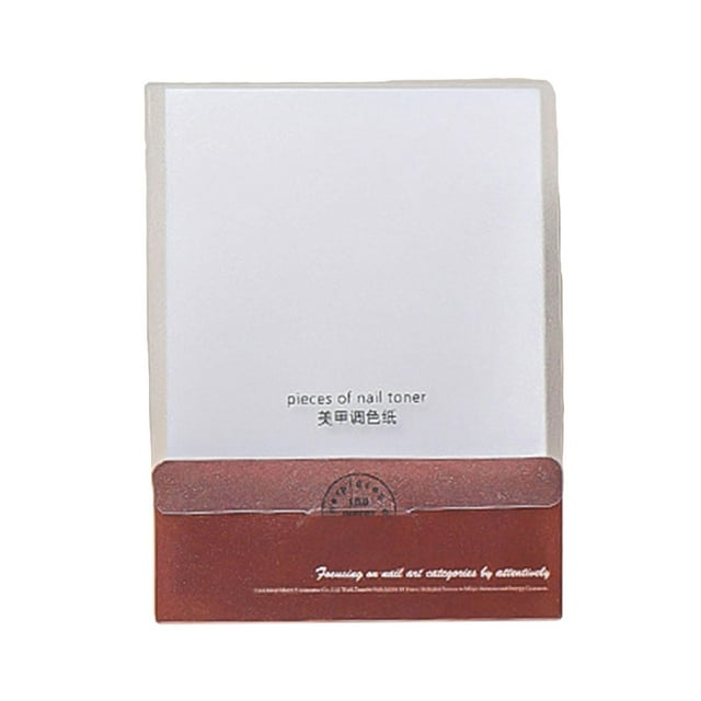 Paleta de papel para decoración de uñas, paleta desprendible, resistente al agua, paleta de colores desechable para aficionados y profesionales