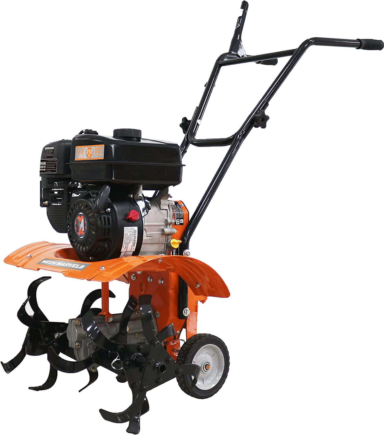 Mech Marvels MM212FTT Front Tine Tiller 212cc 4stroke, CARB Approved 212cc 20in FrontTine