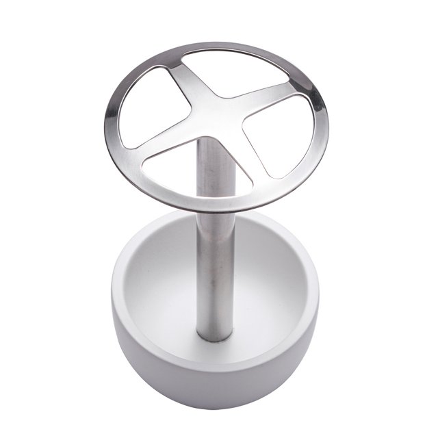 Soporte para cepillo de dientes, para maquinilla de afeitar, encimera de tocador de baño, organizador de baño de cepillo de dientes de acero inoxidable (blanco)