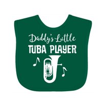 Inktastic Future Tuba Player (Daddys Little) Boys or Girls Baby Bib