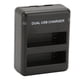 thumbnail image 3 of Indicador LED para dos baterías simultáneamente Cargador de batería de cámara USB dual, 3 of 8