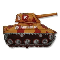 31 inch Tank - Brown Foil Mylar Balloon - Party Supplies Decorations