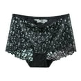 thumbnail image 2 of Sakmal Butt Lifting Underwear Women Briefs Panties Black No Show Ladies Panties XL, 2 of 5