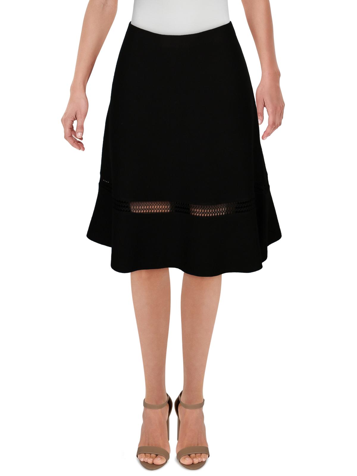 black flare skirt xl