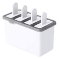 thumbnail image 1 of Molde de helado reutilizable de 4 cavidades para suministros de cocina de yogur de paletas DIY, 1 of 8