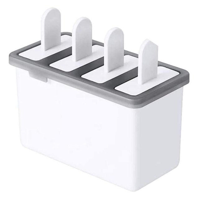 Molde de helado reutilizable de 4 cavidades para suministros de cocina de yogur de paletas DIY