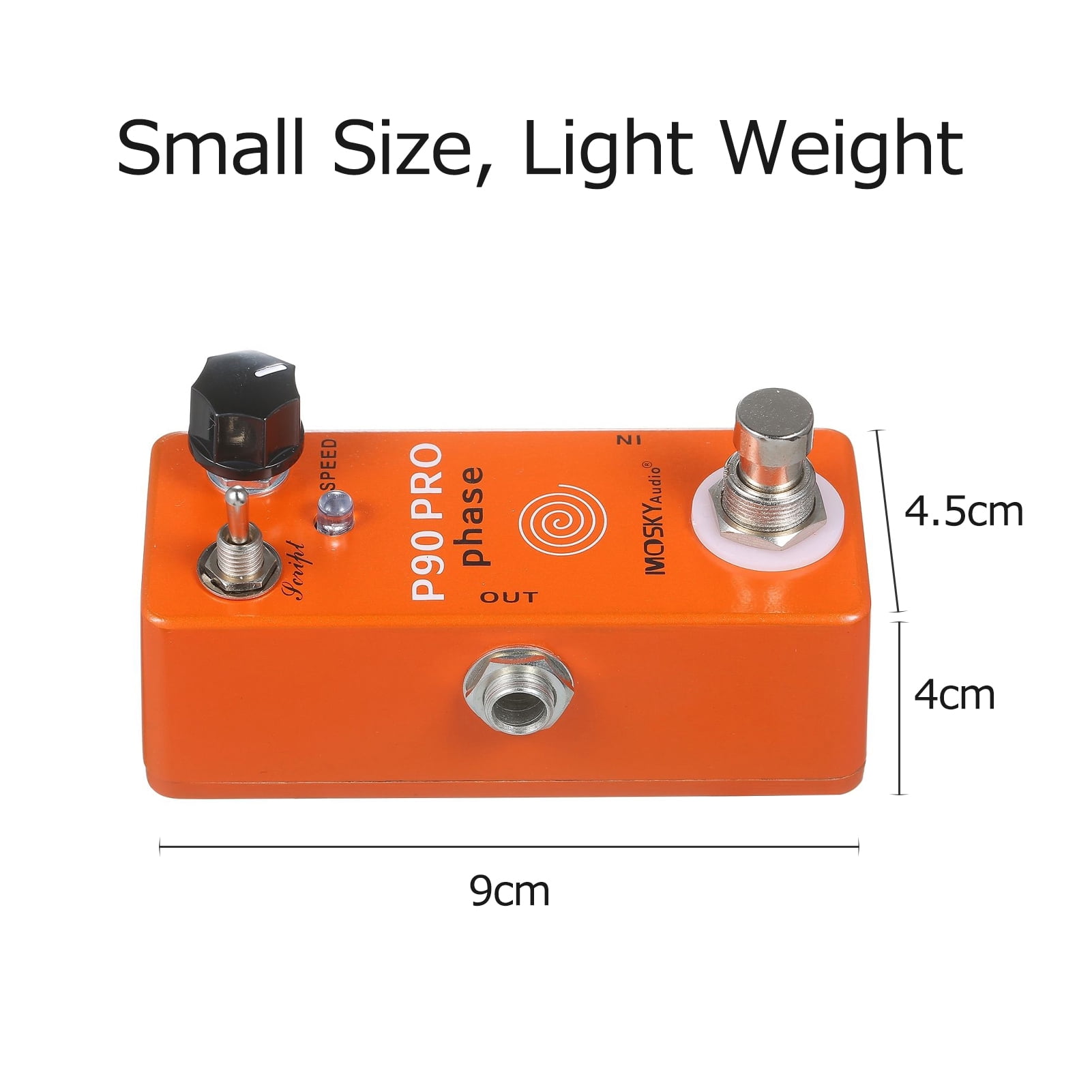 MOSKYaudio P90 PRO PHASE - Mini Vintage Phaser Guitar Effects Pedal