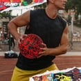 thumbnail image 3 of AND1 Fantom Graffiti Rubber Basketball, Size 7 (29.5"), Deep Channel Construction, Indoor/Outdoor Use, 3 of 4