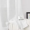 thumbnail image 1 of Linen Look Style Sheer Voile Curtains for Living Room Dark Khaki, 1 of 5
