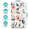thumbnail image 5 of Romantic Rose Extra Large Floral Dog Bowl Mat - Peony Pattern Pet Food Mat, Absorbent & Waterproof, 5 of 5