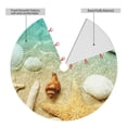 thumbnail image 2 of Rateoe Starfish And Seashell On The Beach Print Christmas Tree Skirt 36" for Xmas Holiday New Year Party Circle Tree Mat Ornaments Decoration, 2 of 7