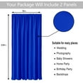 thumbnail image 4 of Clearance! Hiasan Backdrop for Party Decoration [2P], Prom Graduation, Rod Pocket High Density Polyester Photo Background, 5ft x 10ft, Neon Blue, 4 of 6